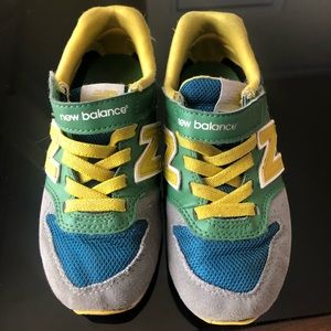 Gray and green New Balance sneakers size 11